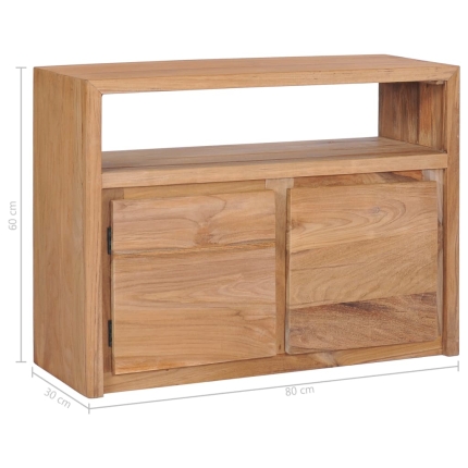 Sideboard 80x30x60 cm Solid Teak Wood - Image 9