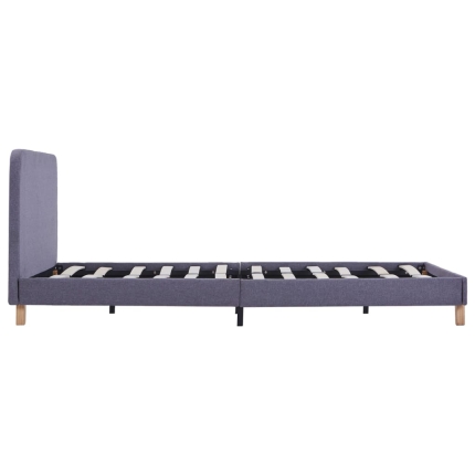 Bed Frame Light Grey Fabric King Single - Image 4