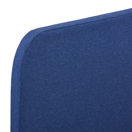 Bed Frame Blue Fabric King Single - Image 6