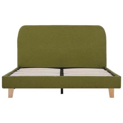 Bed Frame Green Fabric Double - Image 3