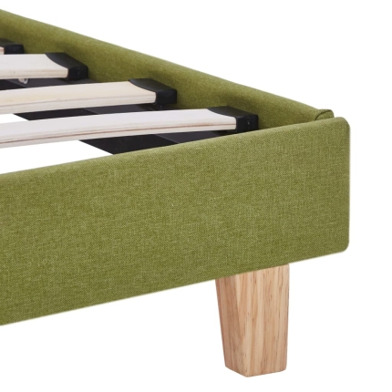 Bed Frame Green Fabric Double - Image 5