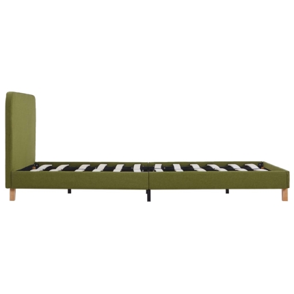 Bed Frame Green Fabric Queen - Image 4