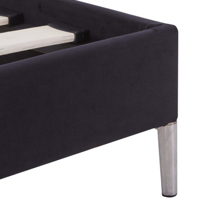 Bed Frame Black Fabric Double - Image 5