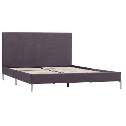 Bed Frame Grey Fabric King - Image 2