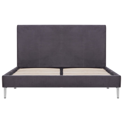 Bed Frame Grey Fabric King - Image 3