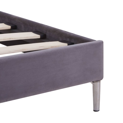 Bed Frame Grey Fabric King - Image 5