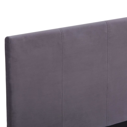 Bed Frame Grey Fabric King - Image 6