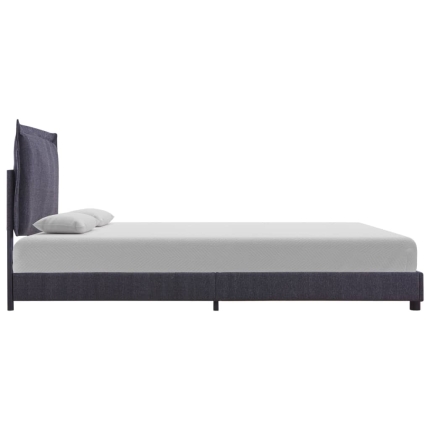 Bed Frame Dark Grey Fabric Double - Image 3