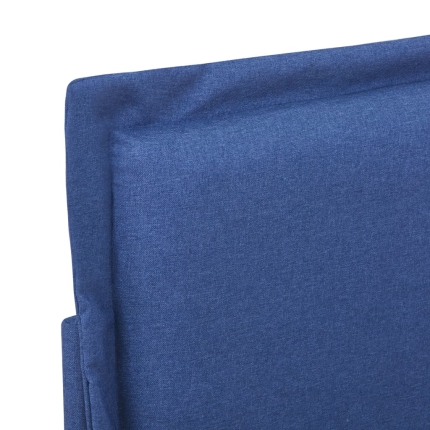 Bed Frame Blue Fabric King Single - Image 5