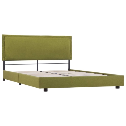 Bed Frame Green Fabric King Single - Image 4