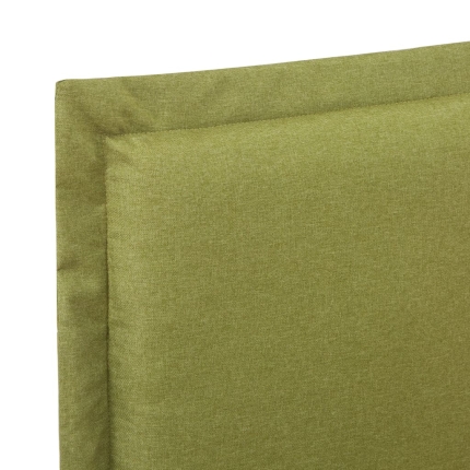 Bed Frame Green Fabric King Single - Image 5