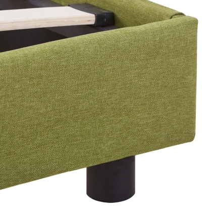 Bed Frame Green Fabric Queen - Image 6