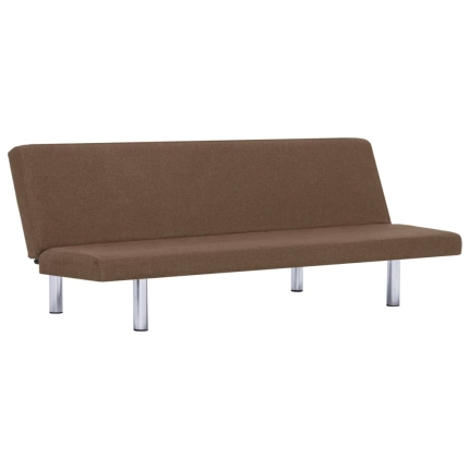 Sofa Bed Brown Polyester - Image 2