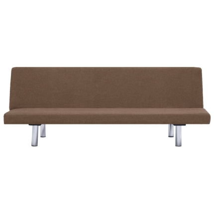 Sofa Bed Brown Polyester - Image 6
