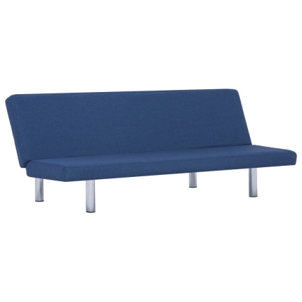 Sofa Bed Blue Polyester - Image 2