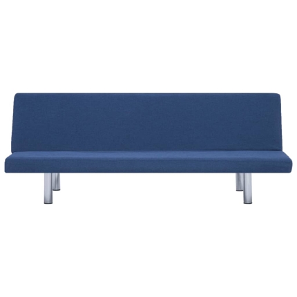 Sofa Bed Blue Polyester - Image 6