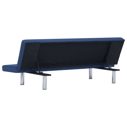 Sofa Bed Blue Polyester - Image 7