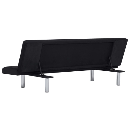 Sofa Bed Black Polyester - Image 7