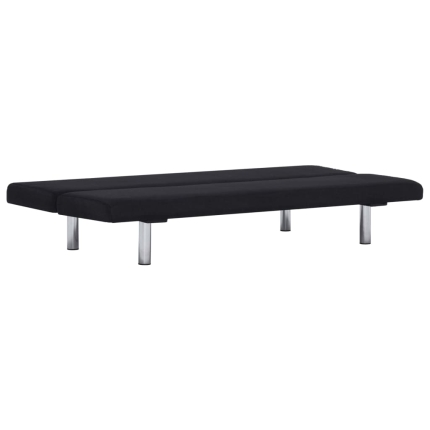 Sofa Bed Black Polyester - Image 9