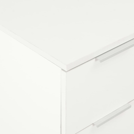 Sideboard High Gloss White 60x35x76 cm Chipboard - Image 3