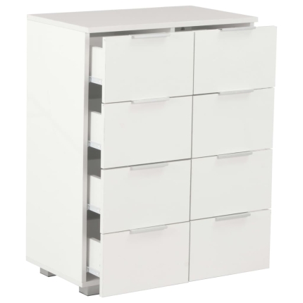 Sideboard High Gloss White 60x35x76 cm Chipboard - Image 7