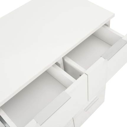 Sideboard High Gloss White 60x35x76 cm Chipboard - Image 8