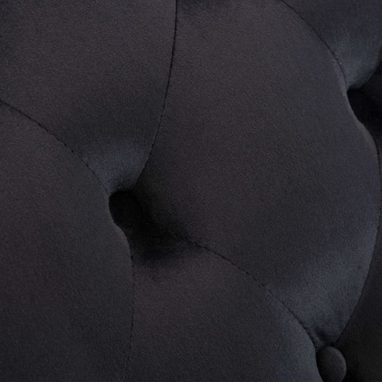 Chaise Lounge Black Velvet - Image 3