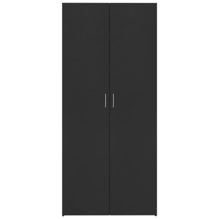 Storage Cabinet Black 80x35.5x180 cm Chipboard - Image 6