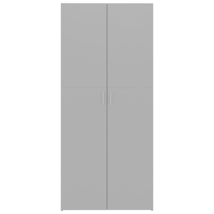 Storage Cabinet Grey 80x35.5x180 cm Chipboard - Image 6