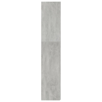 Storage Cabinet Concrete Grey 80x35.5x180 cm Chipboard - Image 7