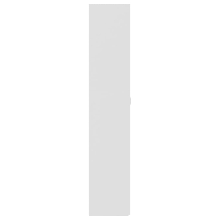 Storage Cabinet High Gloss White 80x35.5x180 cm Chipboard - Image 7