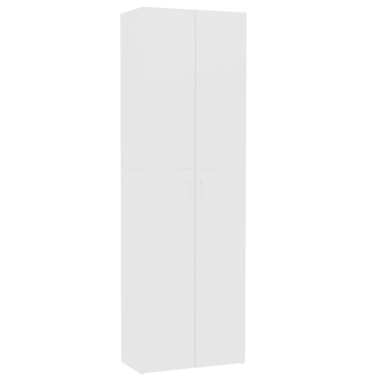 Office Cabinet White 60x32x190 cm Chipboard - Image 2