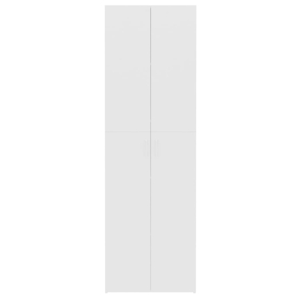Office Cabinet White 60x32x190 cm Chipboard - Image 6