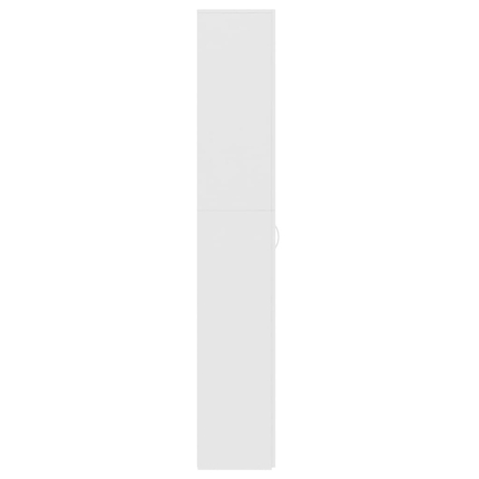 Office Cabinet White 60x32x190 cm Chipboard - Image 7