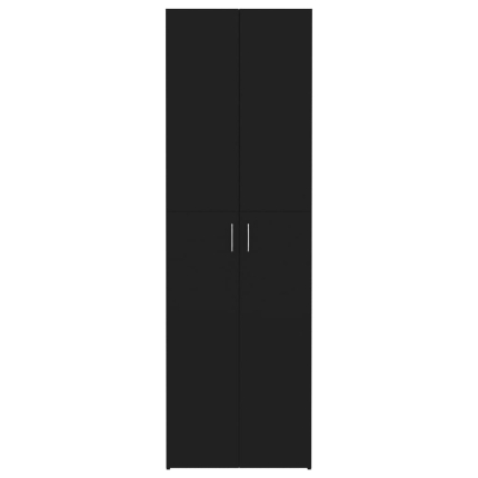 Office Cabinet Black 60x32x190 cm Chipboard - Image 6