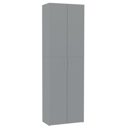 Office Cabinet Grey 60x32x190 cm Chipboard - Image 2