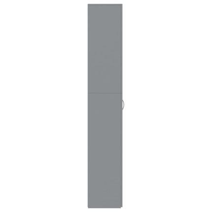 Office Cabinet Grey 60x32x190 cm Chipboard - Image 7