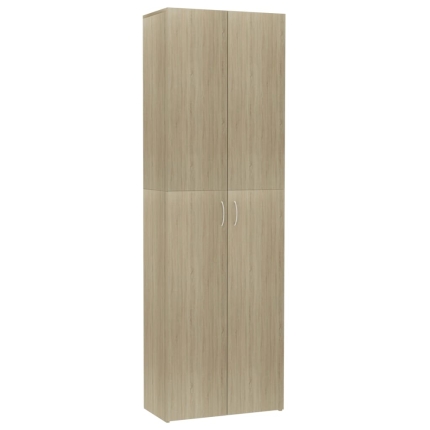 Office Cabinet Sonoma Oak 60x32x190 cm Chipboard - Image 2