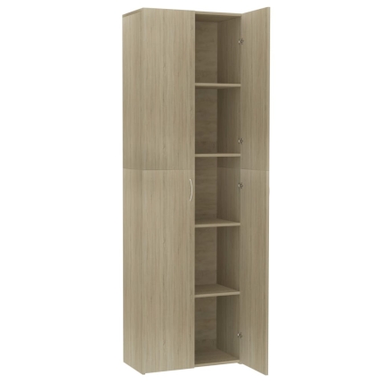 Office Cabinet Sonoma Oak 60x32x190 cm Chipboard - Image 5