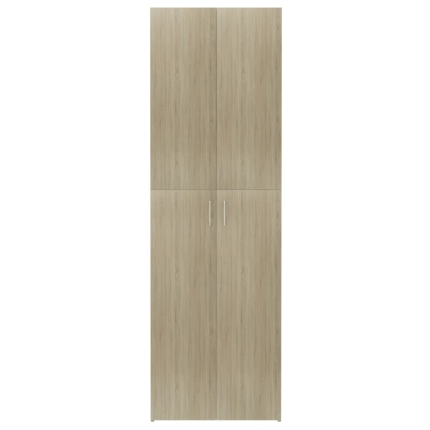 Office Cabinet Sonoma Oak 60x32x190 cm Chipboard - Image 6