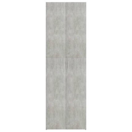 Office Cabinet Concrete Grey 60x32x190 cm Chipboard - Image 6