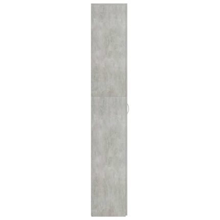 Office Cabinet Concrete Grey 60x32x190 cm Chipboard - Image 7