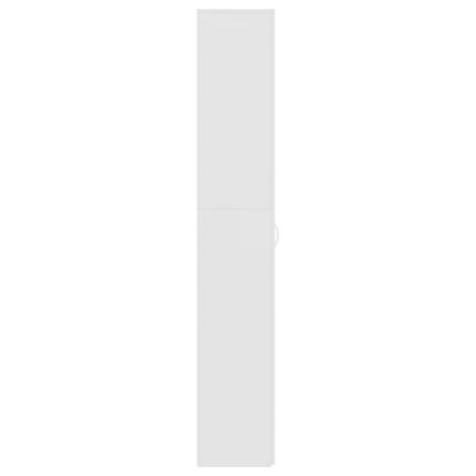 Office Cabinet High Gloss White 60x32x190 cm Chipboard - Image 7
