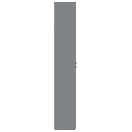 Office Cabinet High Gloss Grey 60x32x190 cm Chipboard - Image 7
