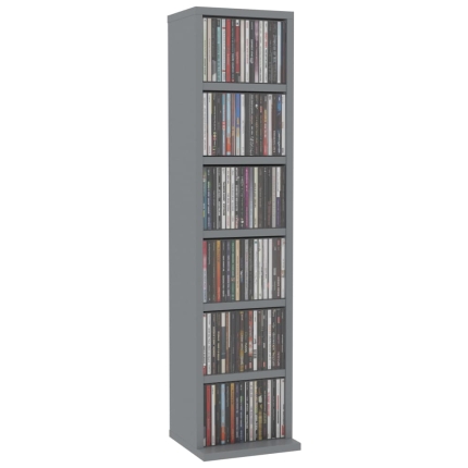 CD Cabinet Grey 21x16x88 cm Chipboard - Image 3