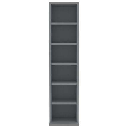 CD Cabinet Grey 21x16x88 cm Chipboard - Image 4