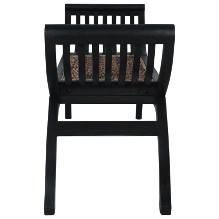 Bench 120 cm Dark Brown Abaca - Image 3