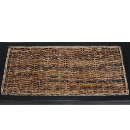 Bench 120 cm Dark Brown Abaca - Image 4