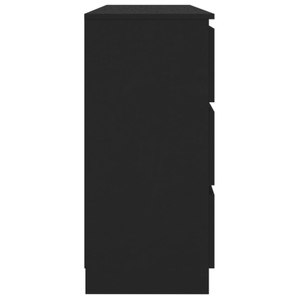 Sideboard Black 140x35x77 cm Chipboard - Image 5