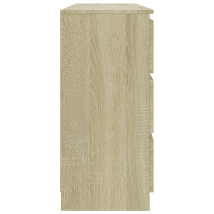 Sideboard Sonoma Oak 140x35x77 cm Chipboard - Image 5